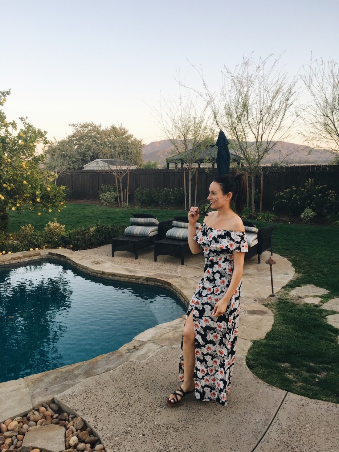 Temecula Fashion Blogger asos poolside dress